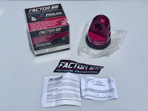 Factor 55 Prolink Winch Shackle Mount - Red 00015-01