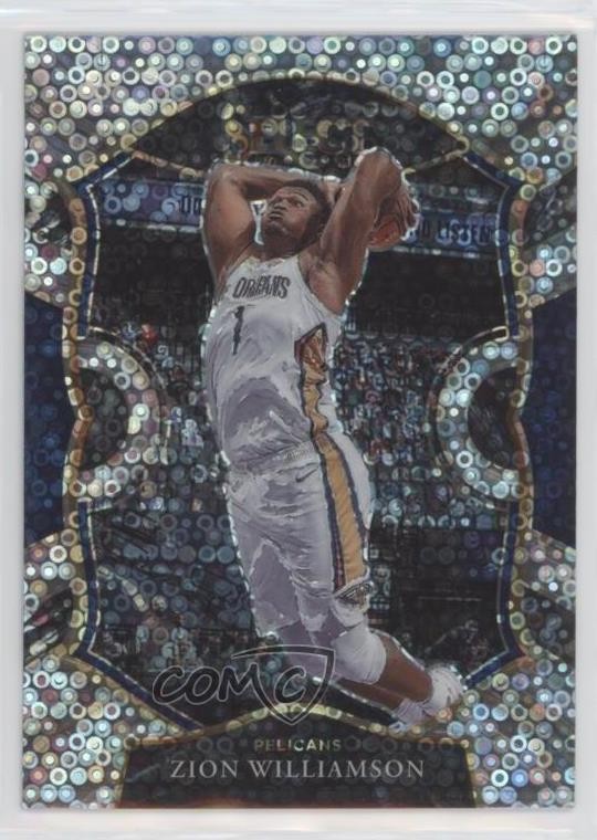 2020-21 Panini Select Concourse Disco Prizm Zion Williamson #1 hs9