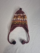 Kids/ Infant Alpaca Toboggan Beanie Cap Hat With Tassels