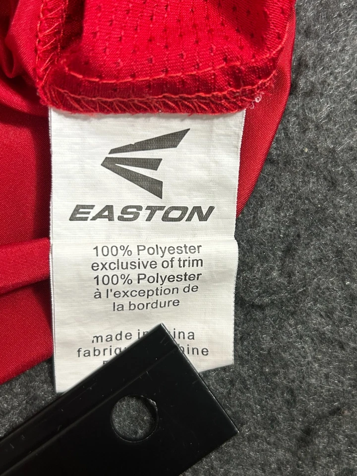 Easton Pullover Cortavientos Para Hombre M BP Manga Corta 1/4 Cremallera Rojo Béisbol Calentamiento Foto 3 de 4