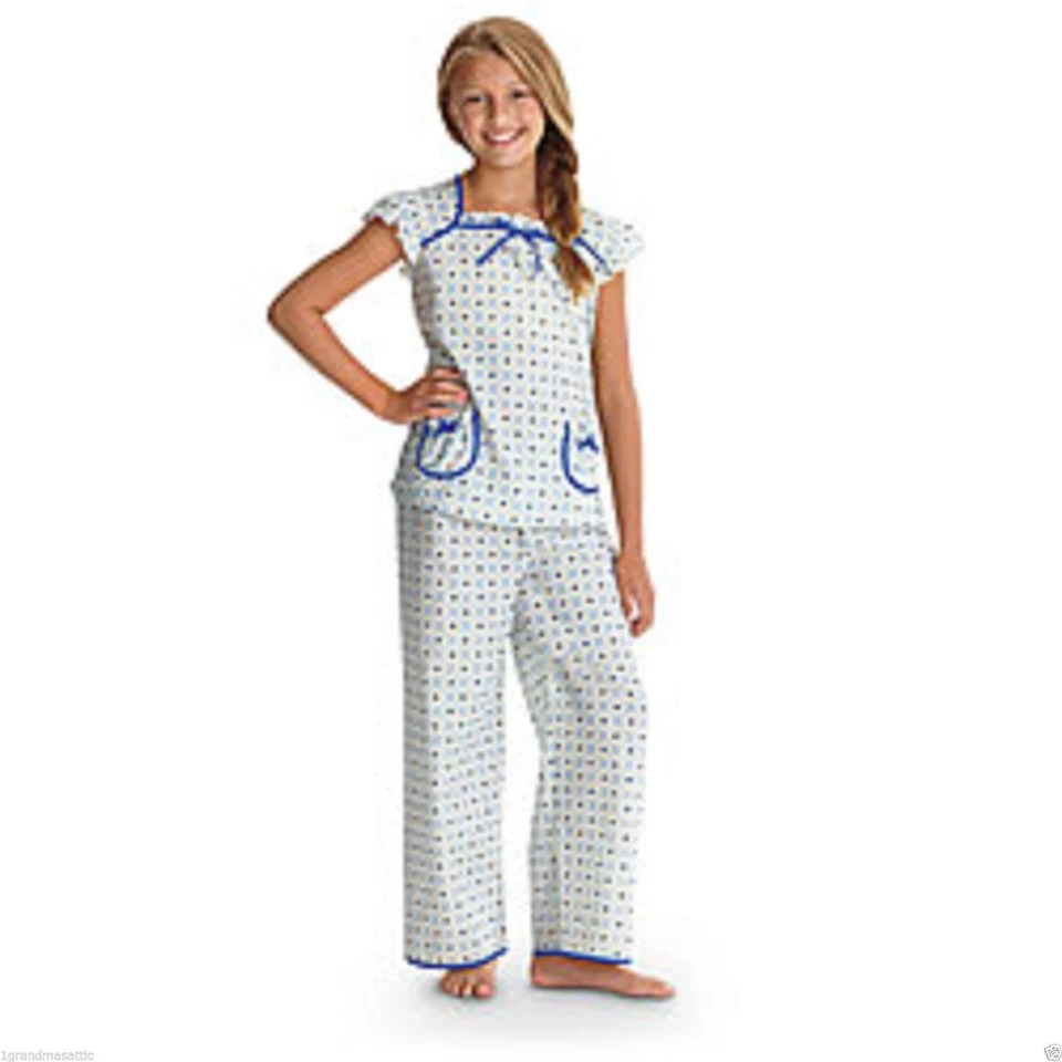¡NUEVO! Muñeca American Girl Molly's Floral 2 Piezas Pijama Niña Talla Pequeña 7-8 Foto 2 de 4