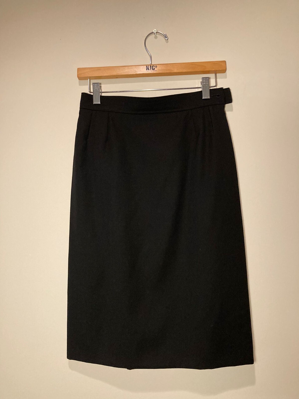 Gonna a matita vintage Yves Saint Laurent variante lana nera taglia 40 US 8 vintage