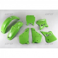 Set Plastics Motorradverkleidungen UFO Plast Kawasaki KX 125 1990 - 1991 Green