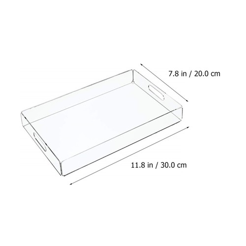 Acryl Ablage Snack Tablett KTV Ablage Acryl Serving Platter Acryl Tisch Tablett - Bild 6 von 12