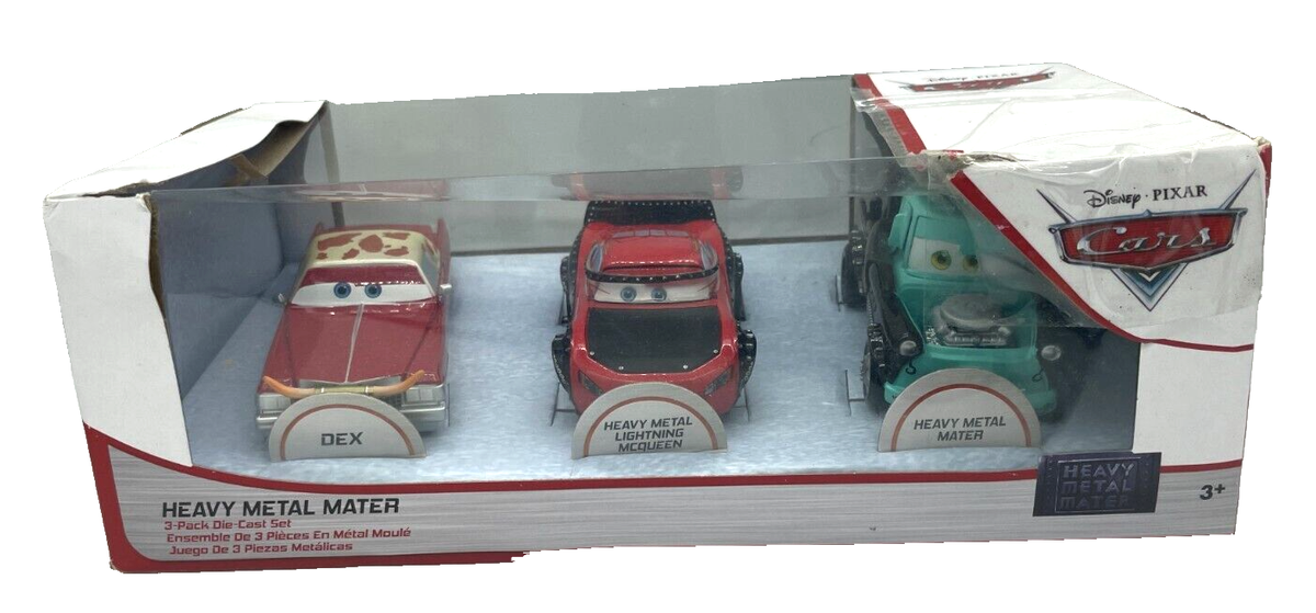 ミニカー Disney Pixar Cars Heavy l Mater 3-P Disney Pixar Cars Heavy Metal Mater 3 Pack Die Cast Set McQueen
