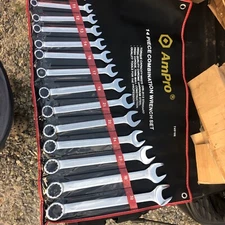 New AmPro 14PC COMBINATION WRENCH SET METRIC FROM 10-32mm T40186