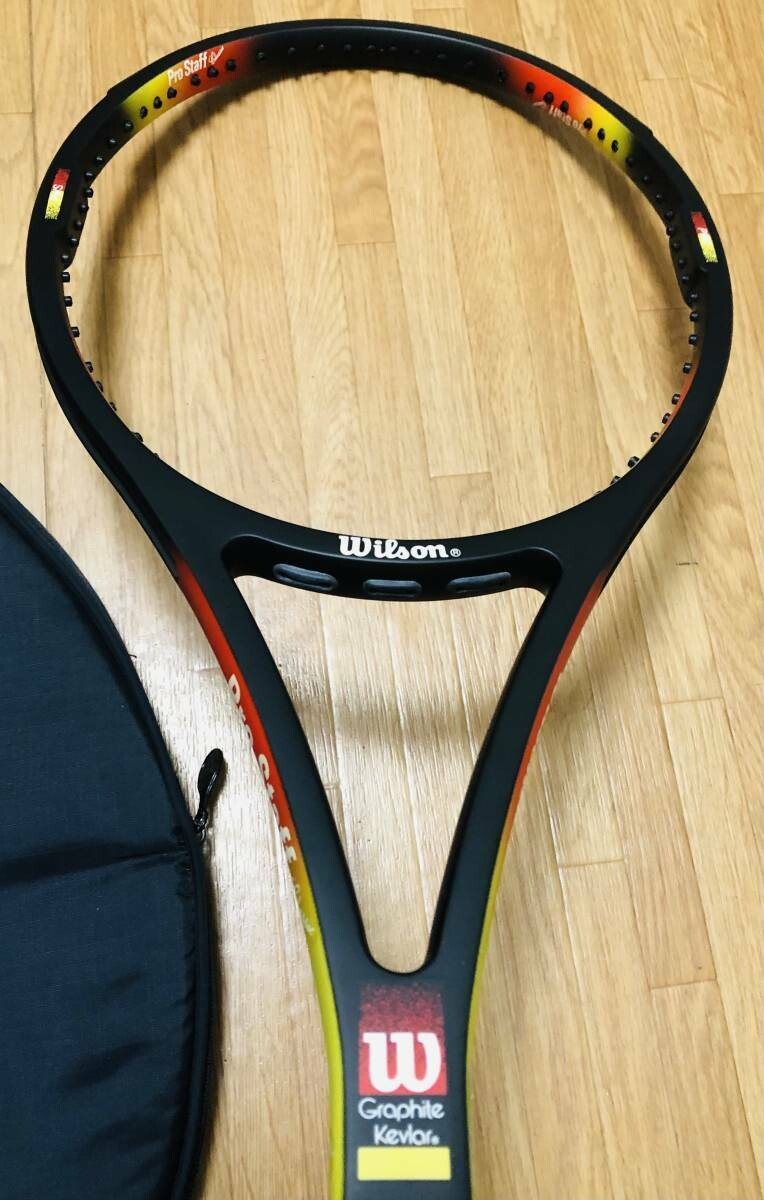 ウィルソンプロスタッフクラシック95 エドバーグ、使用モデル2本ケース付き Pro Staff Classic 6.1(95サイズ) | Wilson ProStaff17mmプロ