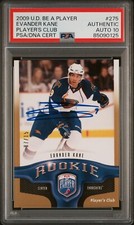 Evander Kane RC 2009 UD Be A Player Auto Gold /10 #275 PSA 10 Gem Auto