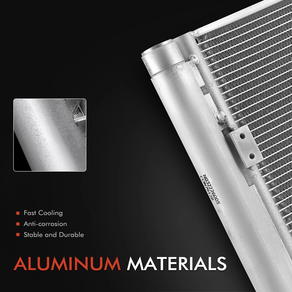 Condensador de aire acondicionado con soporte para Chevy W3500 Tiltmaster GMC NPR-HD Foto 2 de 4