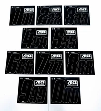 MCS BMX Number Set  3" and 2"
