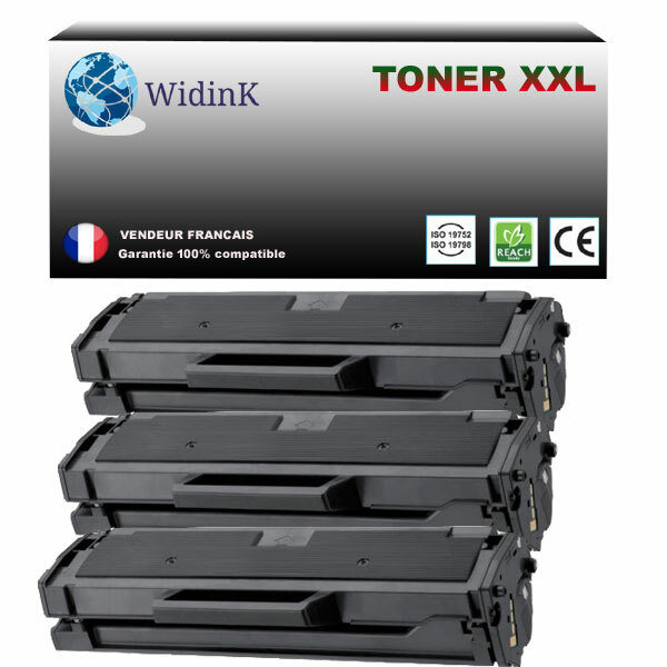 Toner Samsung MLT-D101S compatible SCX3405FW lot de 3 recharges anti-bavure