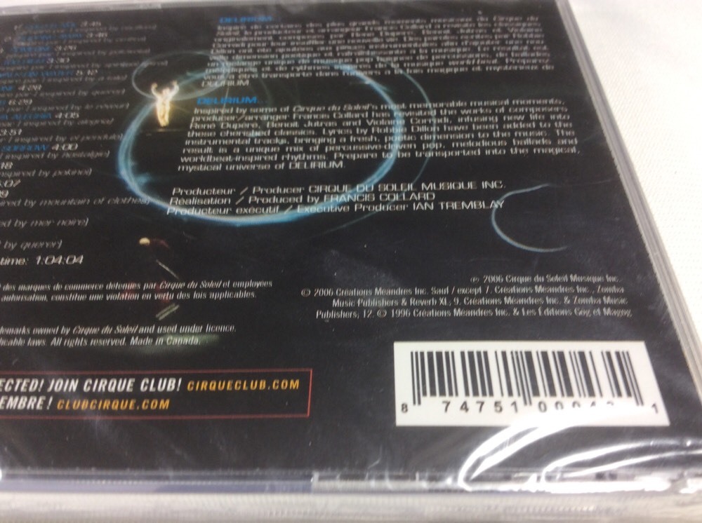 Delirium Audio CD New And Sealed 874751000431 eBay