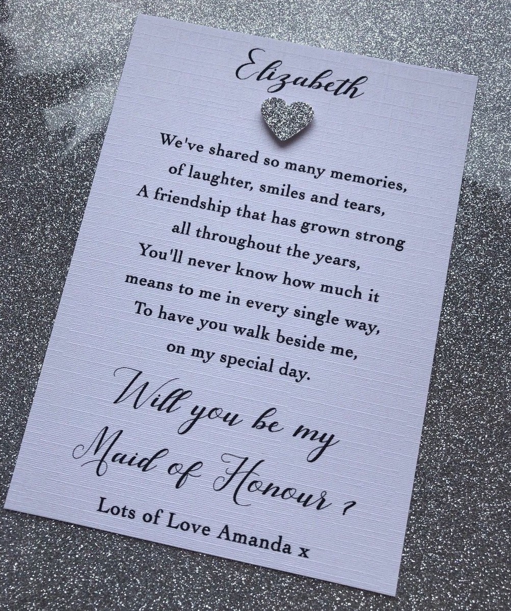 Bridesmaid Proposal Card Mom Will You Be My Matron Of Honor Mom