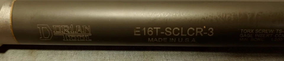 Dorian E16T-SCLCR-3 Carbide Shank 59973 - Image 2 of 3