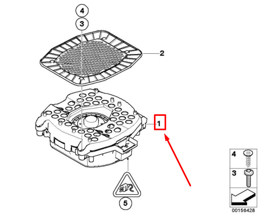 NEW BMW X5 E70 CENTRAL SUBWOOFER 9247342 65139247342 07-17 