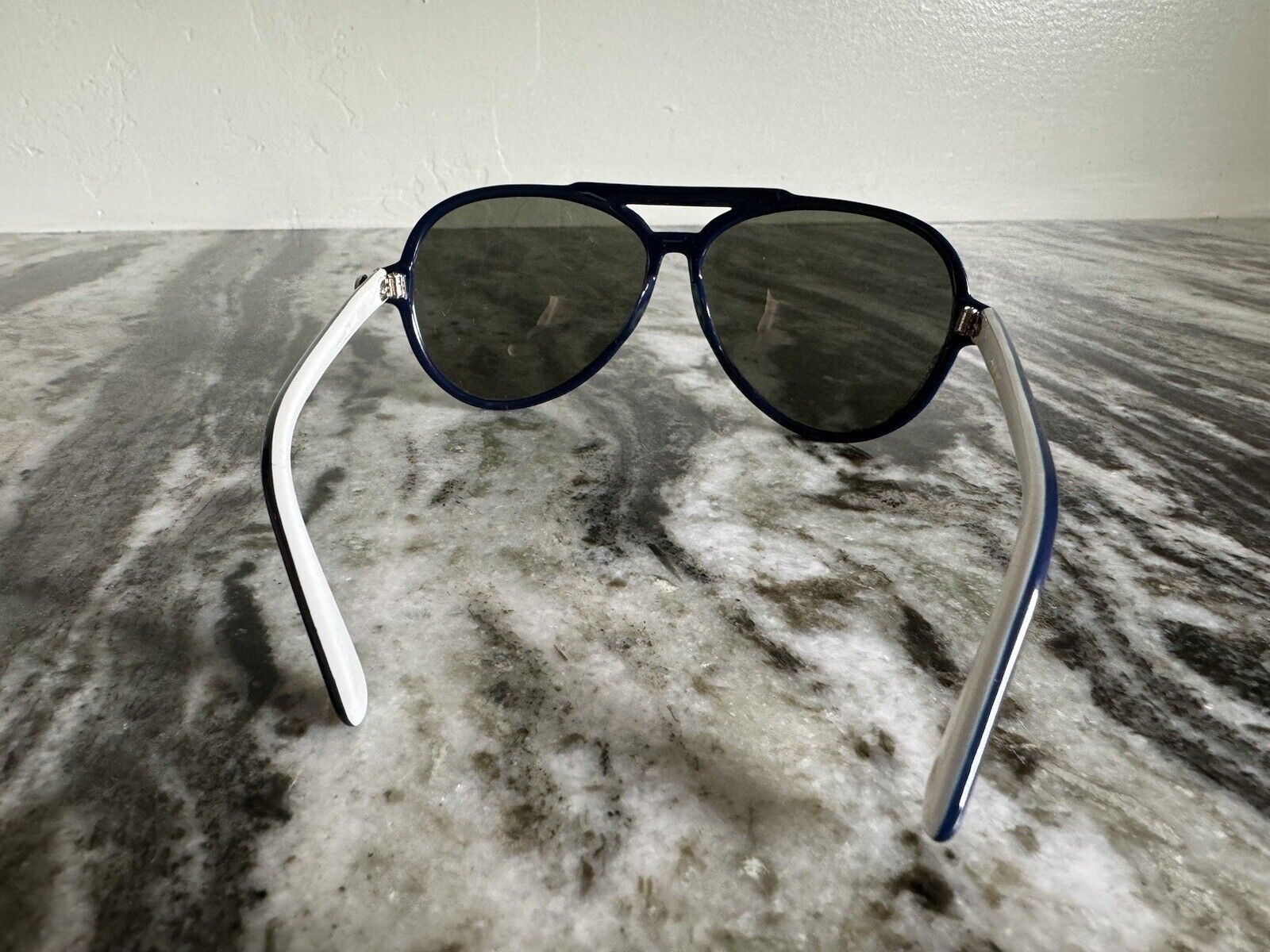 VTG 1960s 70s Snowland Aviator Ski Sunglasses Blu… - image 5