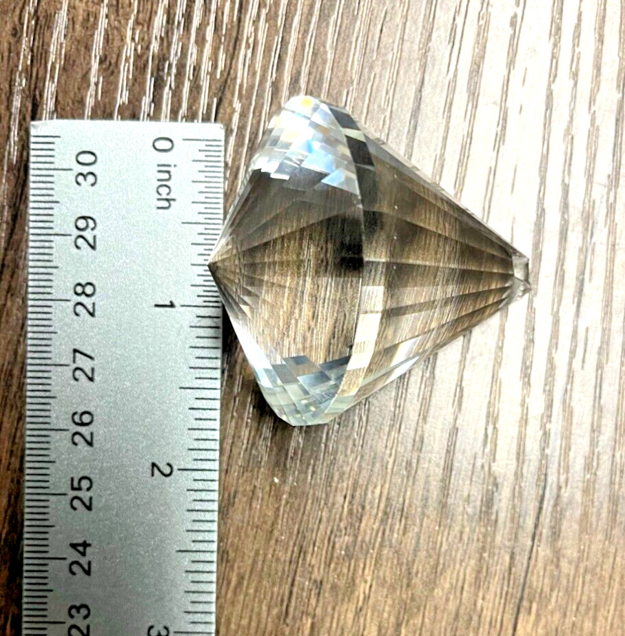 3 PCs Conical shape Clear Faceted Sphere CRYSTAL Sun Catcher Rainbow Prism