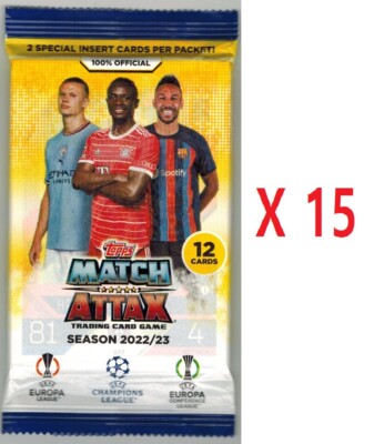 Match Attax Champions League 2022-23 Lot 15 Bags Cards Sneak Peak Preview