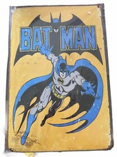 Batman DC logo retro tin sign new in plastic sleeve