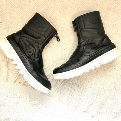 Air Jordan 1 Jester XX Sneakers Black Zip Up Sneaker Boots High Top Women's  8.5 | eBay