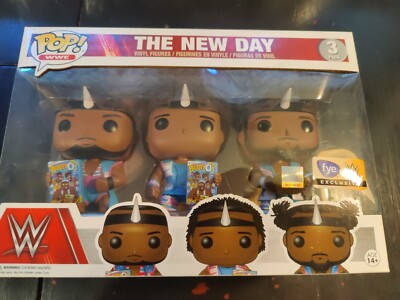Funko Pop! WWE Wrestling The New Day Pack FYE Exclusive Vinyl Figures 