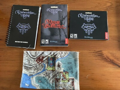Neverwinter Nights (PC, 2002) - complete with cloth map