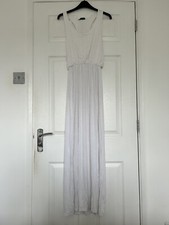 BNWT White Maxi Stretch Dress Size S/M