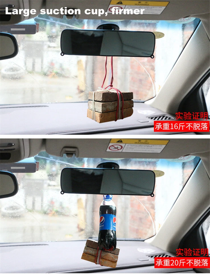 1pcs Rear View Suction Cup Driving Instructor Mirror Wide Angle Accessory Fit - Image 4 of 4