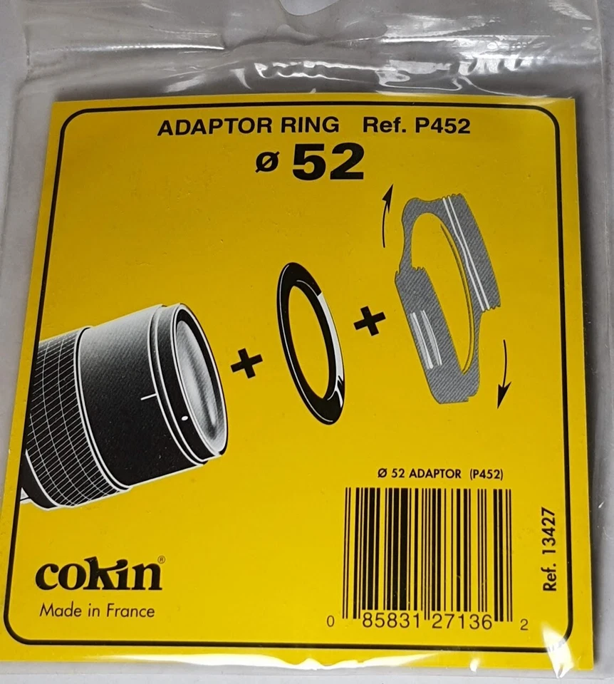 Genuine Cokin P Series 52mm Adapter Ring P452 Made in France Thread to P System - Image 4 of 4