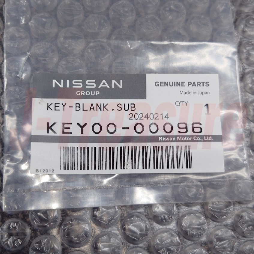 NISSAN 300ZX Z32 1990-1996 Genuine Blank Sub Key Uncut KEY00-00096
