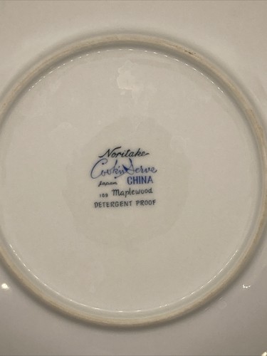 Noritake Cook N Serve “Maplewood” #109 8.25” Plate - Picture 2 of 2