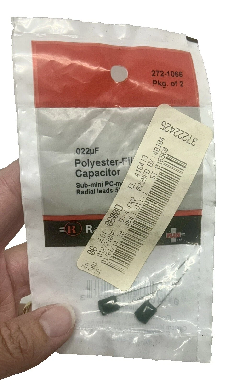 Condensadores industriales RadioShack Película de Poliéster