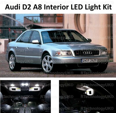 PREMIUM AUDI A8 S8 D2 1994-2002 LED FULL INTERIOR UPGRADE KIT SET XENON WHITE