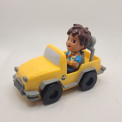 2008 Viacom DecoPac Nick Jr. Diego Safari Adventures Yellow Jeep Cake Topper