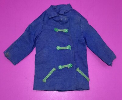 Vintage Skipper Doll Fun Time #1920 Blue Coat / Jacket Excellent ~ 1960's
