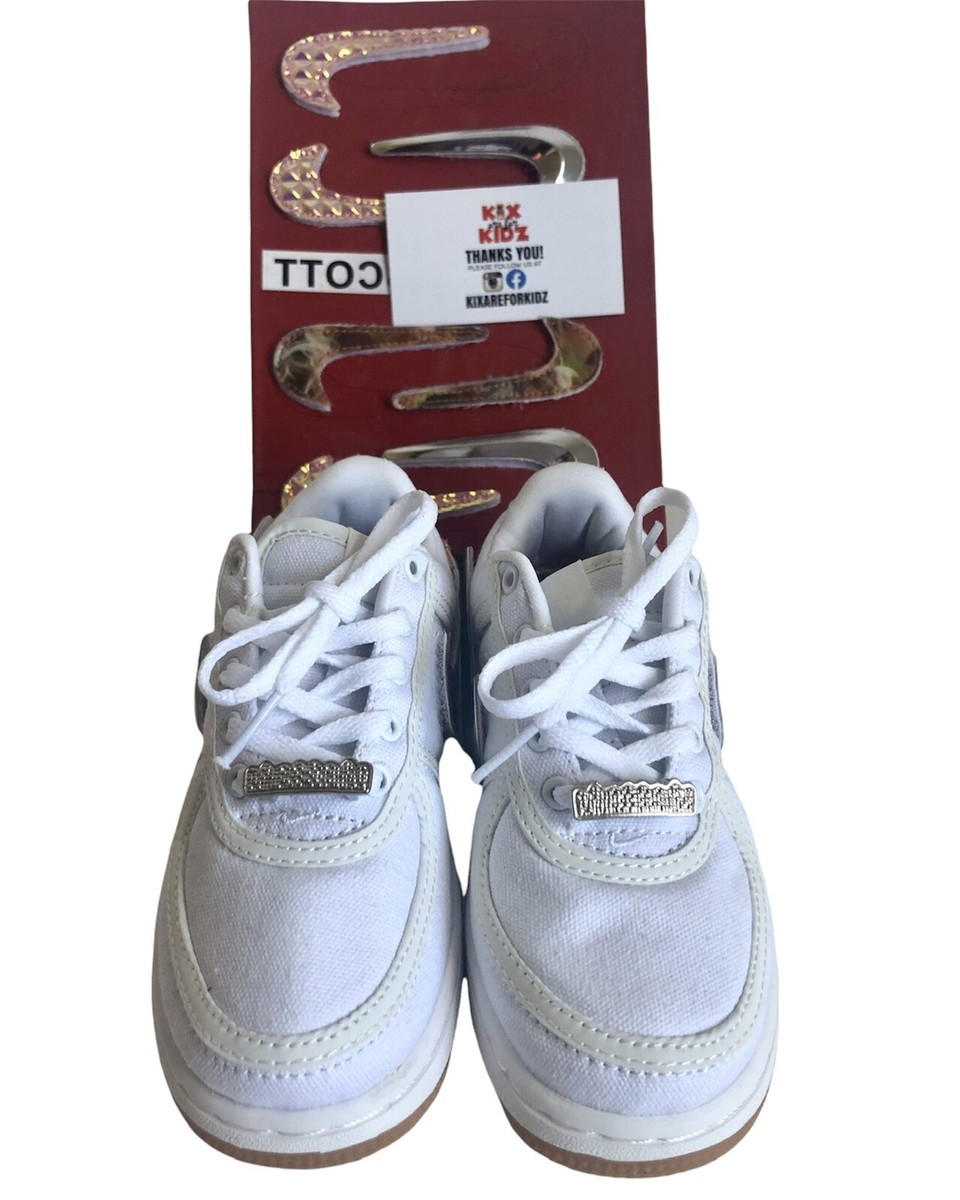 Kids Travis Scott Air Force One Sail Sneakers 12C Cactus Kids Travis Scott Air Force One Sail Sneakers 12C Cactus
