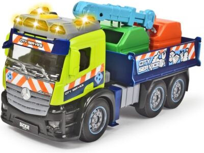 Dickie Toys Action Truck Recycling LKW inkl. Recycling-Container, + Kran, Kinder