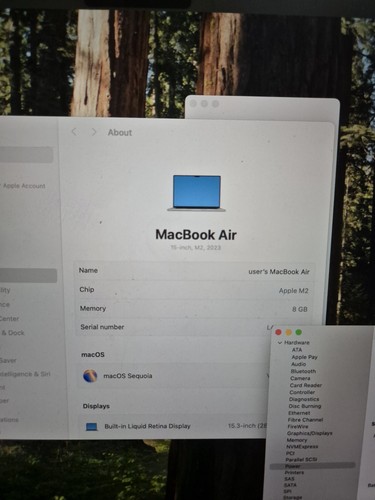 MacBook Air 15 Inch 2023 With Apple M2 Chip Starlight 8GB RAM 256GB SSD (A2941) - Afbeelding 5 van 10