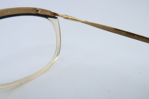 Vintage 50s gold filled and acetate eyeglasses frames AMOR made in France KILLER - Picture 5 of 9