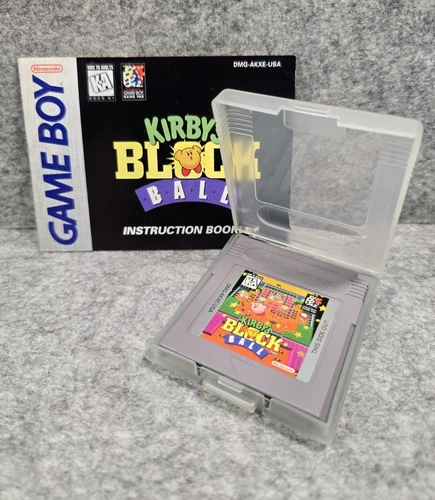 Kirby's Block Ball for Nintendo Gameboy & Color GB GBC, tested, w/ manual
