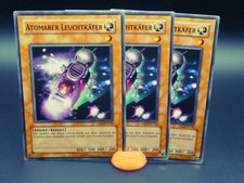 Yugioh Playset 3x Atomarer Leuchtkäfer DR2 DE136/ Common/ Near Mint/ Deutsch