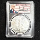 2026 - SILVER EAGLE PCGS MS70 FIRST DAY ISSUE DONALD TRUMP SIG