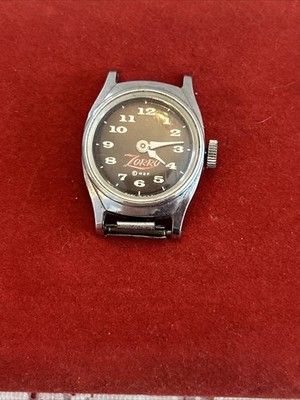 U.S. Time ''Zorro'' Ladies Chromed Mechanical Watch~Circa 1950.  Sets~Runs.