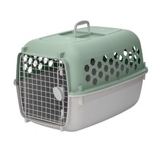 Vibrant Life 26" Plastic Portable Kennel for Dogs, Green
