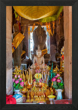 Buddhist shrine Framed Wall Art Poster Canvas Print Picture
