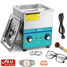 2L Ultrasonic Cleaner Heater Mechanical 60W 40KHz Jewelry Dental Cleaner