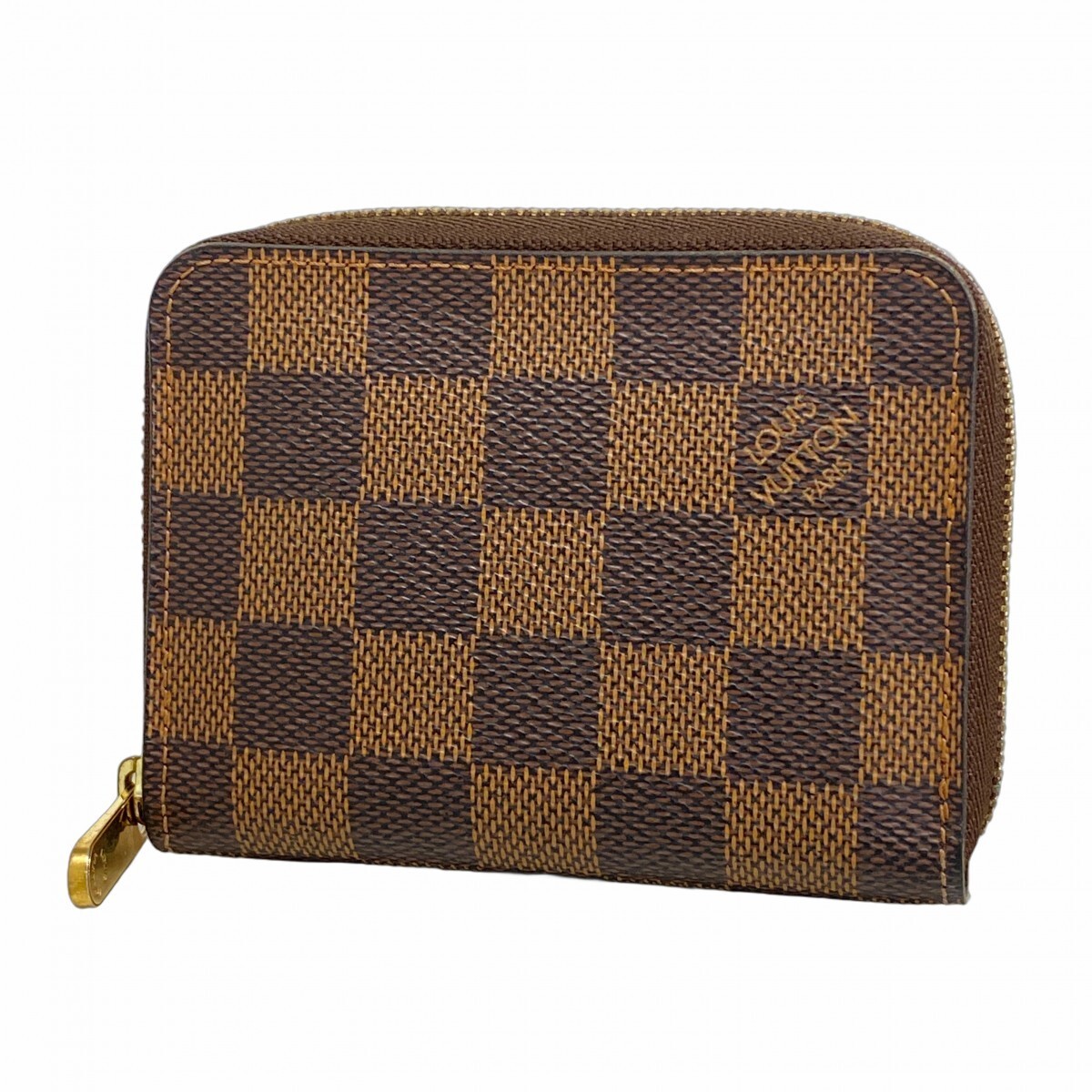 Louis Vuitton Damier Ebene Gippy Coin Purse N63070 Brown 415987