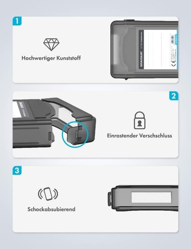 GRAUGEAR HDD Schutzbox Set für 6 x 3,5 Zoll - Afbeelding 5 van 5