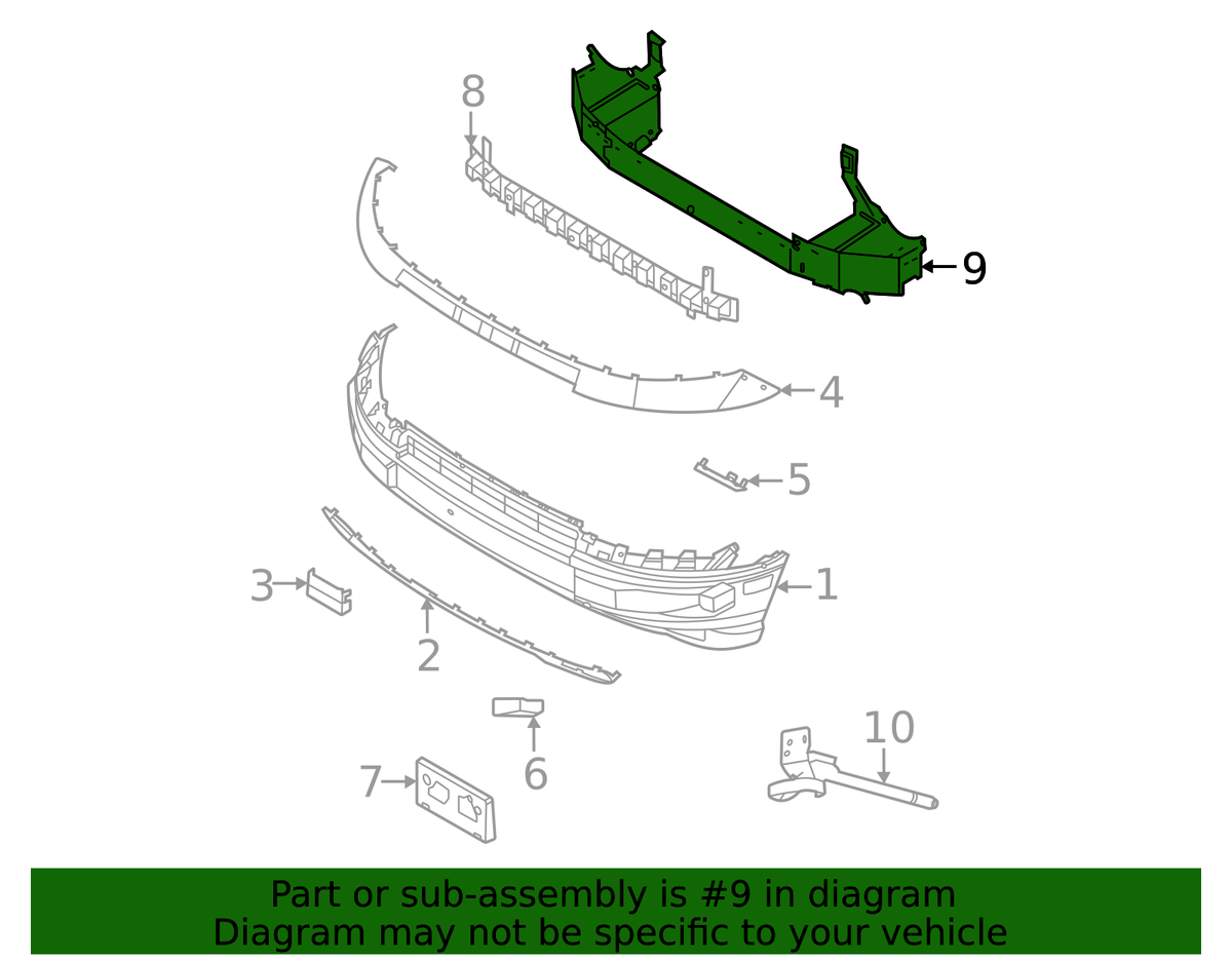 For Ford Maverick 2022-2024 Ford NZ6Z17757A Front Bumper Impact