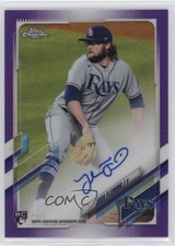 2021 Topps Chrome Rookie Purple Refractor 138/250 Josh Fleming #RA-JF Auto 06z2